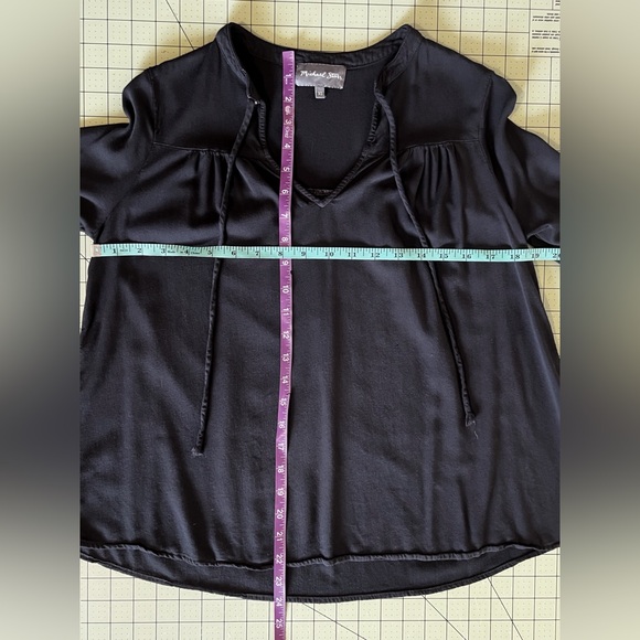 Michael Stars stretch peasant ruffle top size XSmall - Picture 7 of 10